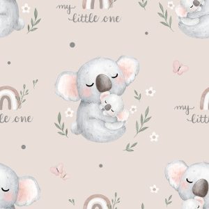 Jerseystoff Eigenproduktion süßer Koala