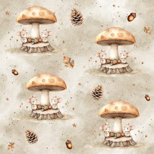 Jerseystoff Eigenproduktion Herbstmäuse