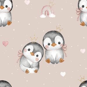 Jerseystoff Eigenproduktion Pinguinliebe