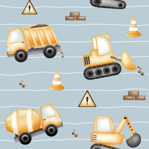 Bio Jerseystoff Eigenproduktion Baustelle