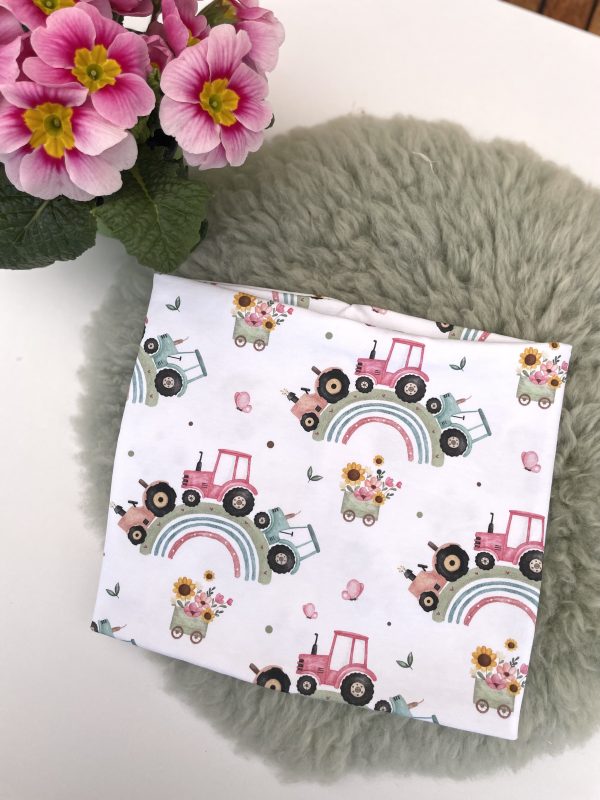 Loopschal rosa Traktor