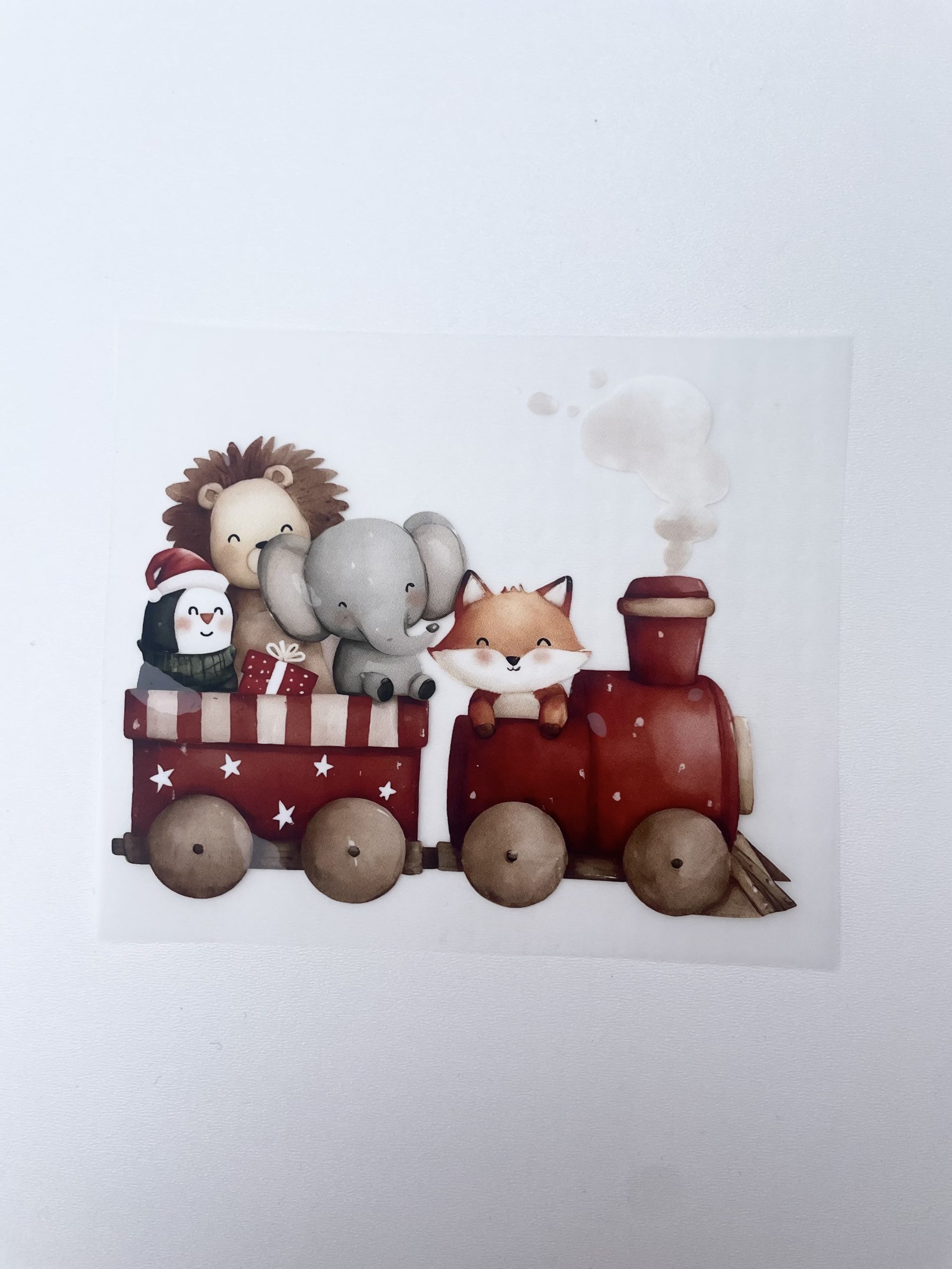 Bügelbild Weihnachtszug
