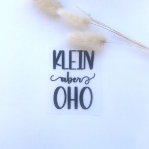 Bügelbild klein aber OHO